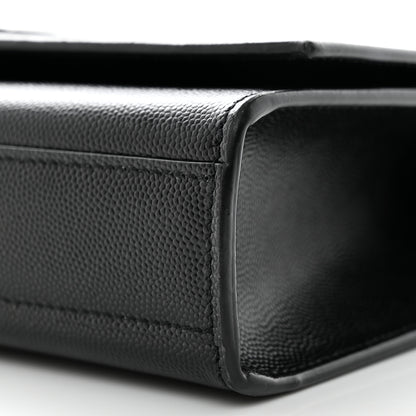 Saint Laurent Grain De Poudre Medium Classic Monogram Monochrome Kate Satchel Black 10 of 10