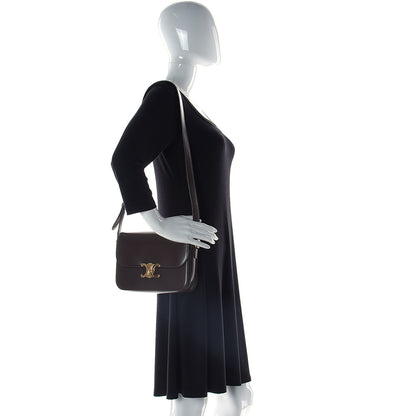 Celine Shiny Calfskin Medium Triomphe Ecorce 2 of 12