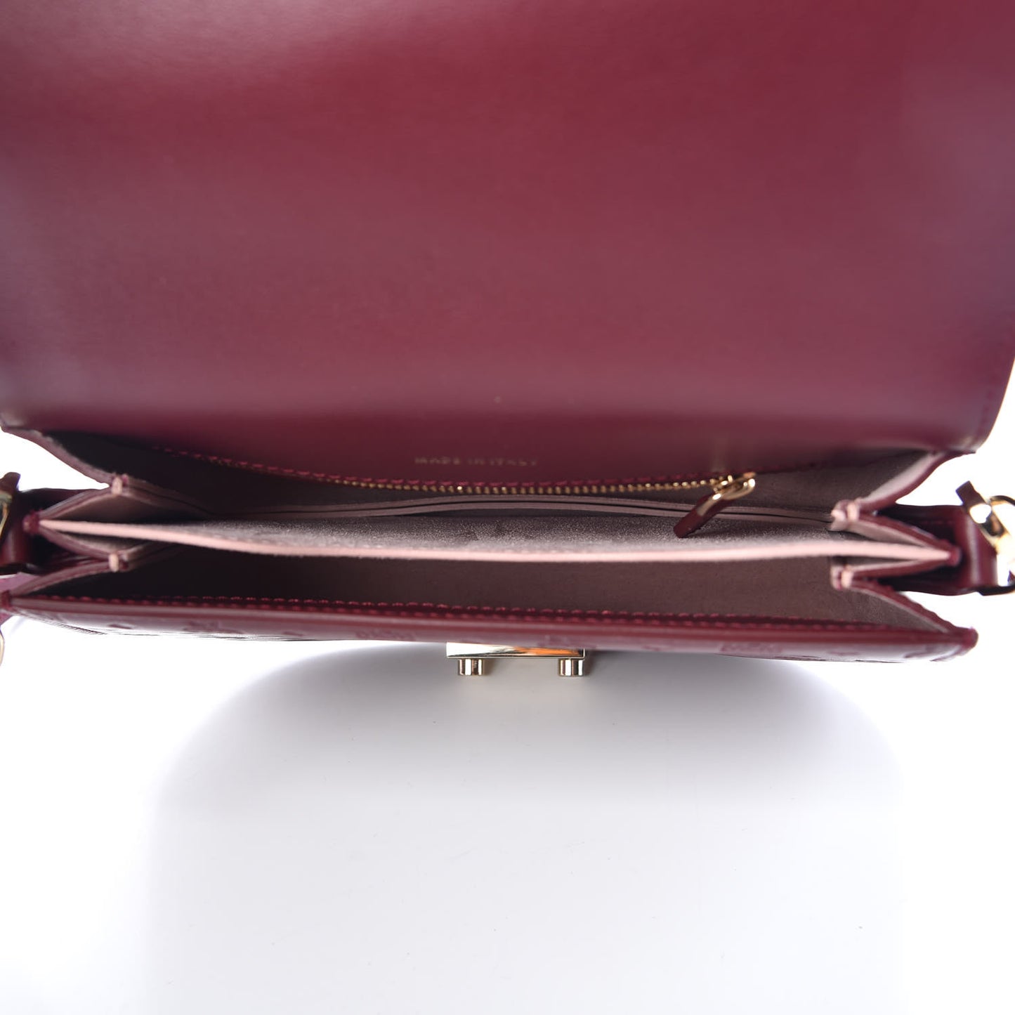 Calfskin Monogram Trisha Shoulder Bag Very Plum