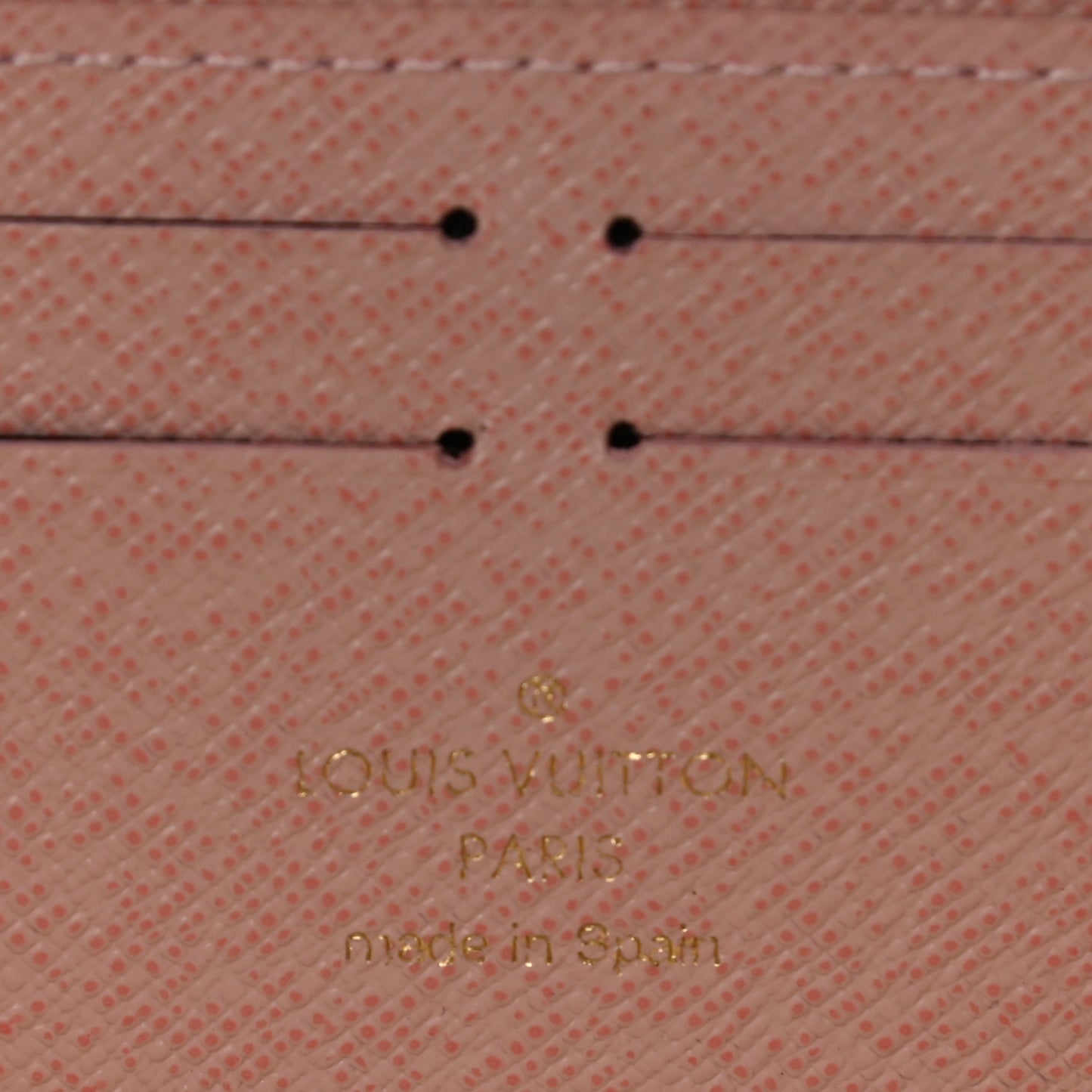 Damier Azur Clemence Wallet Rose Ballerine
