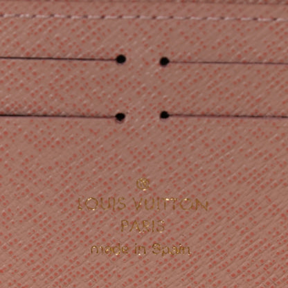 Louis Vuitton Damier Azur Clemence Wallet Rose Ballerine 6 of 7