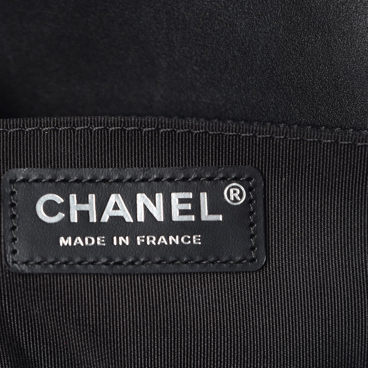 Lambskin Chevron Medium Boy Flap Black