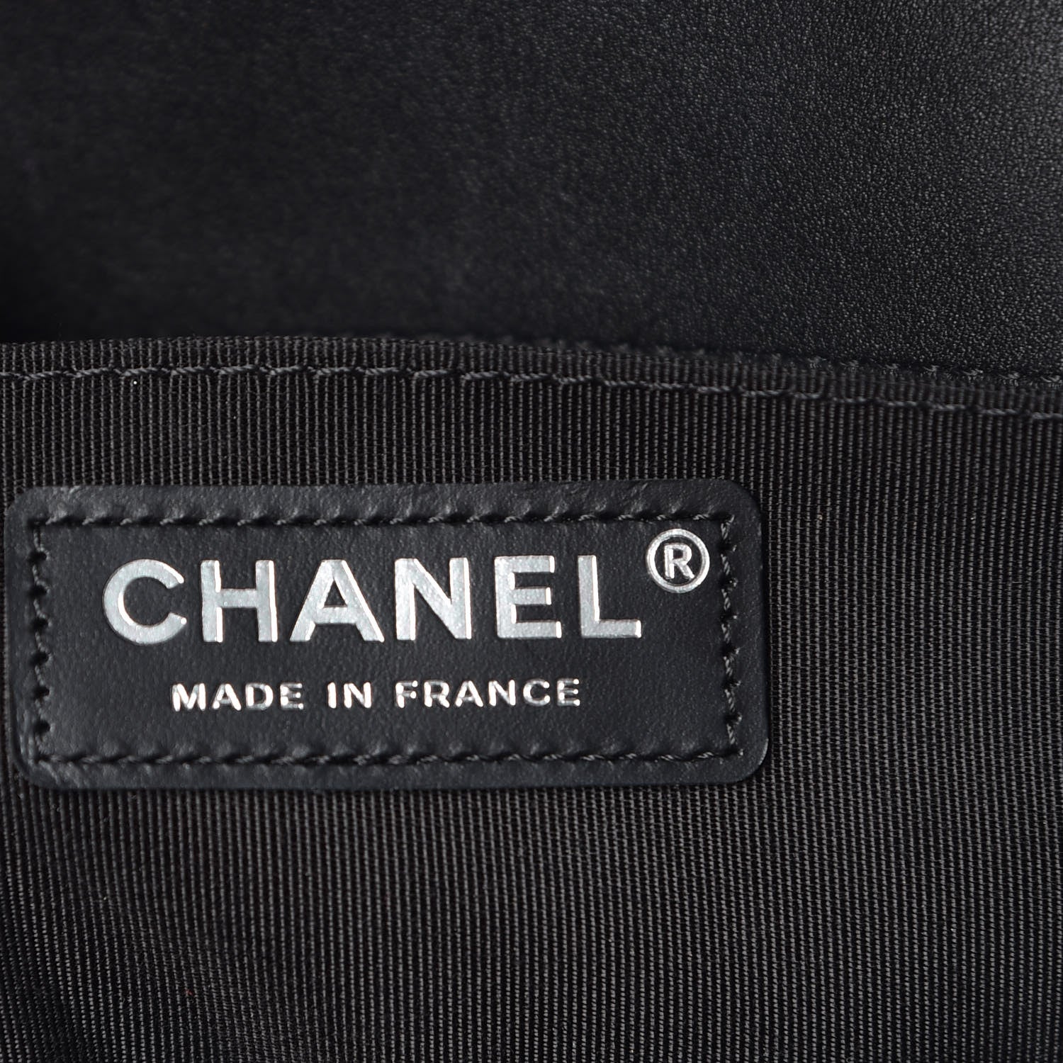 Chanel Lambskin Chevron Medium Boy Flap Black 8 of 13