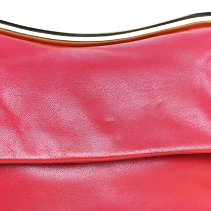 Miu Miu Nappa Shoulder Bag With Chain Red 17 of 20