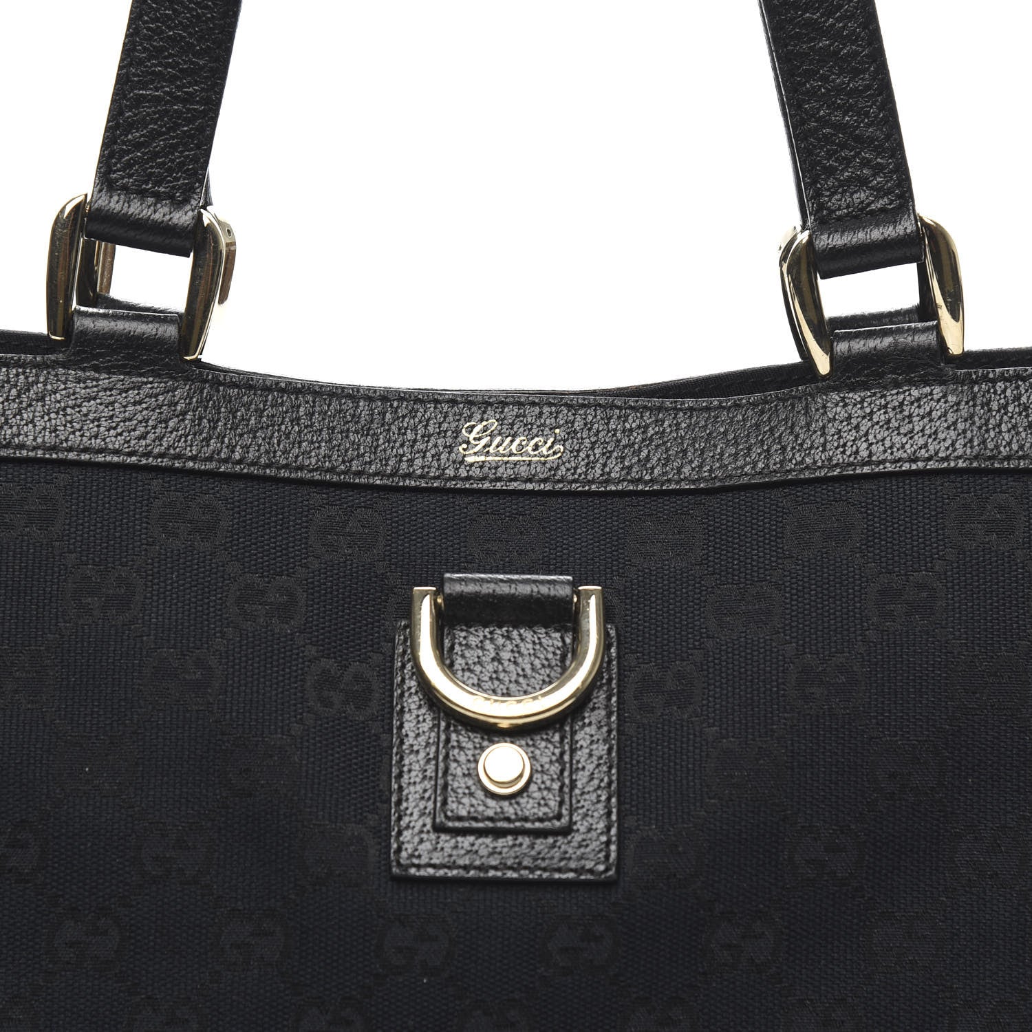 Gucci Monogram Large Abbey Tote Black 10 of 10