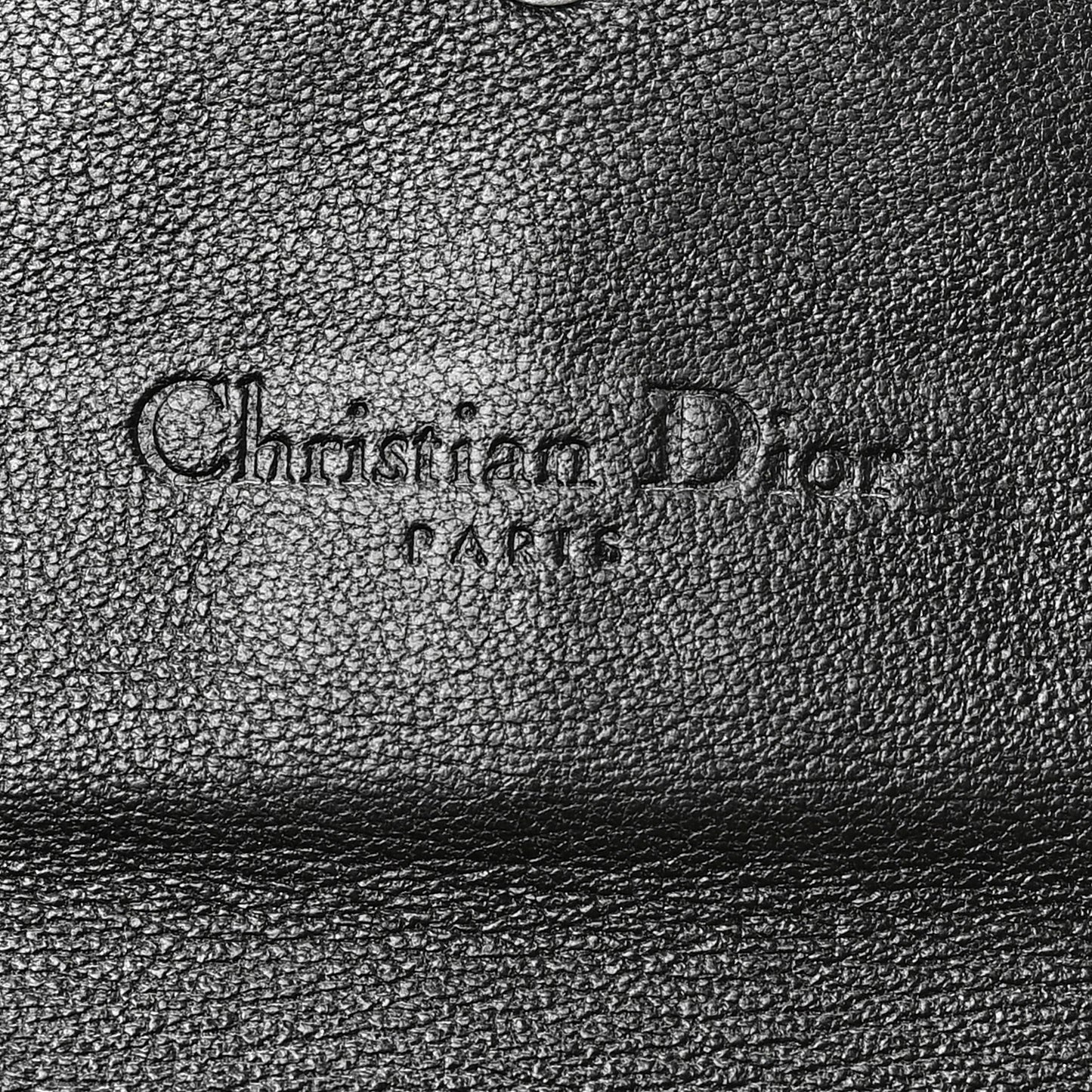 Lambskin Cannage Lady Dior Rendezvous Wallet On Chain Black