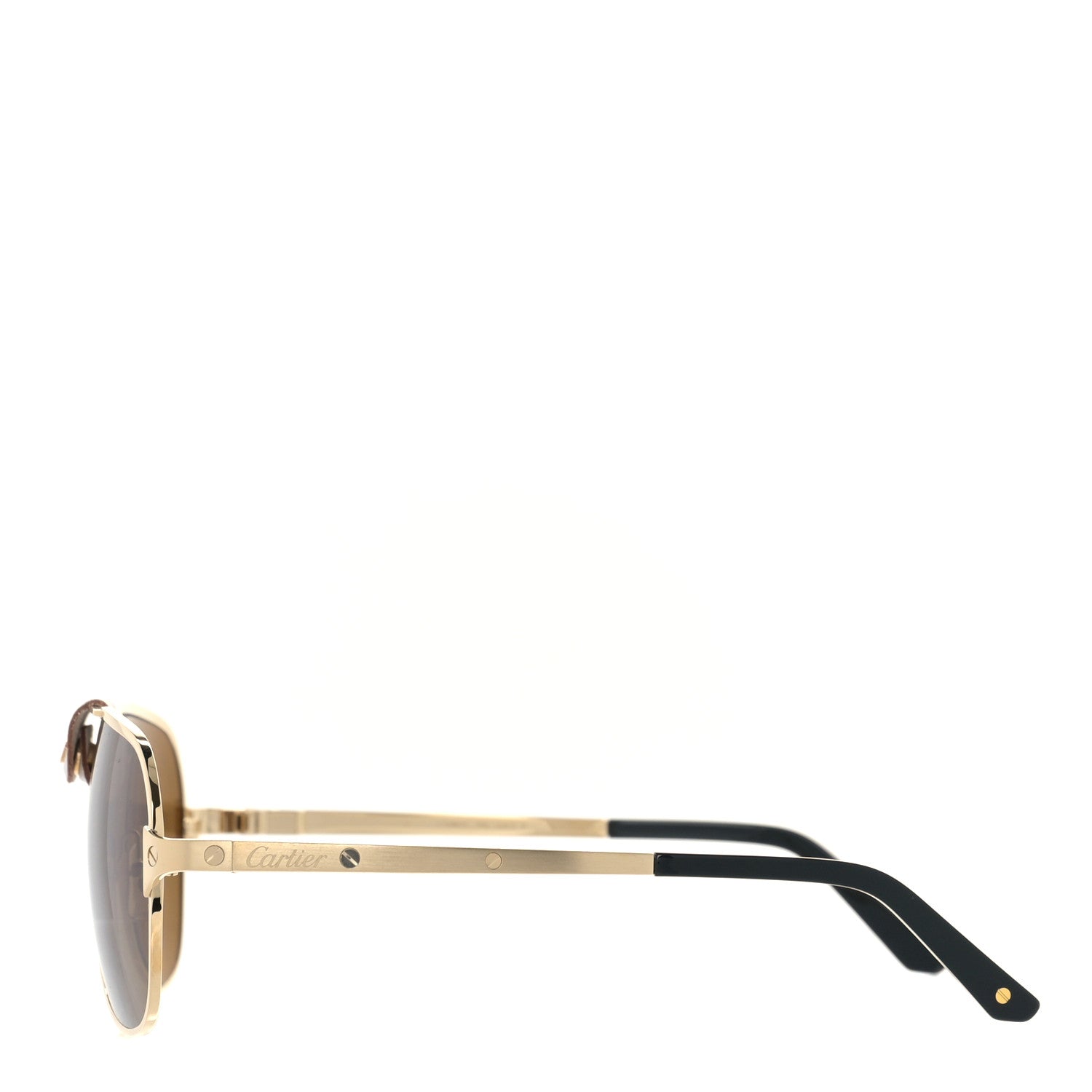 Cartier Santos de Cartier 135 Sunglasses Gold 2 of 7