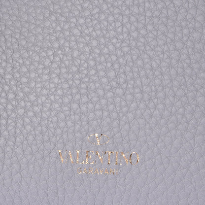 Valentino Garavani Pebbled Calfskin Small Rockstud Flip-Lock Messenger Bag Stone 7 of 7