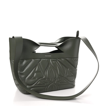 Alexander McQueen Calfskin Quilted Small The Bow Bag Green 4 of 9