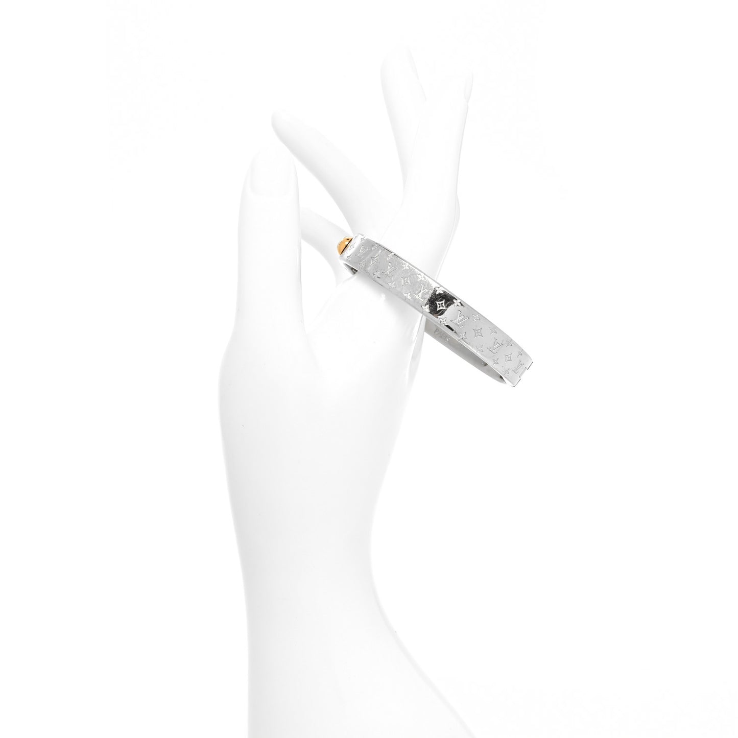 Palladium Monogram Nanogram Cuff S Silver