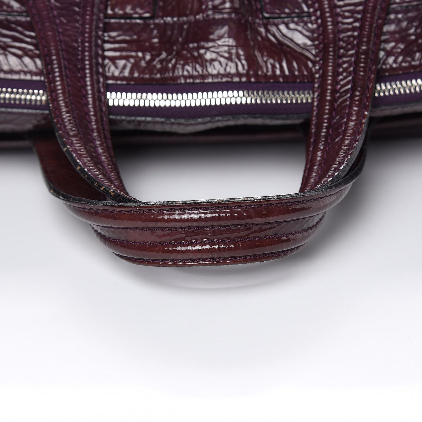 Crinkled Patent Large Nightingale Purple