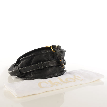 Chloe Calfskin Mini Marcie Round Crossbody Bag Black 4 of 7