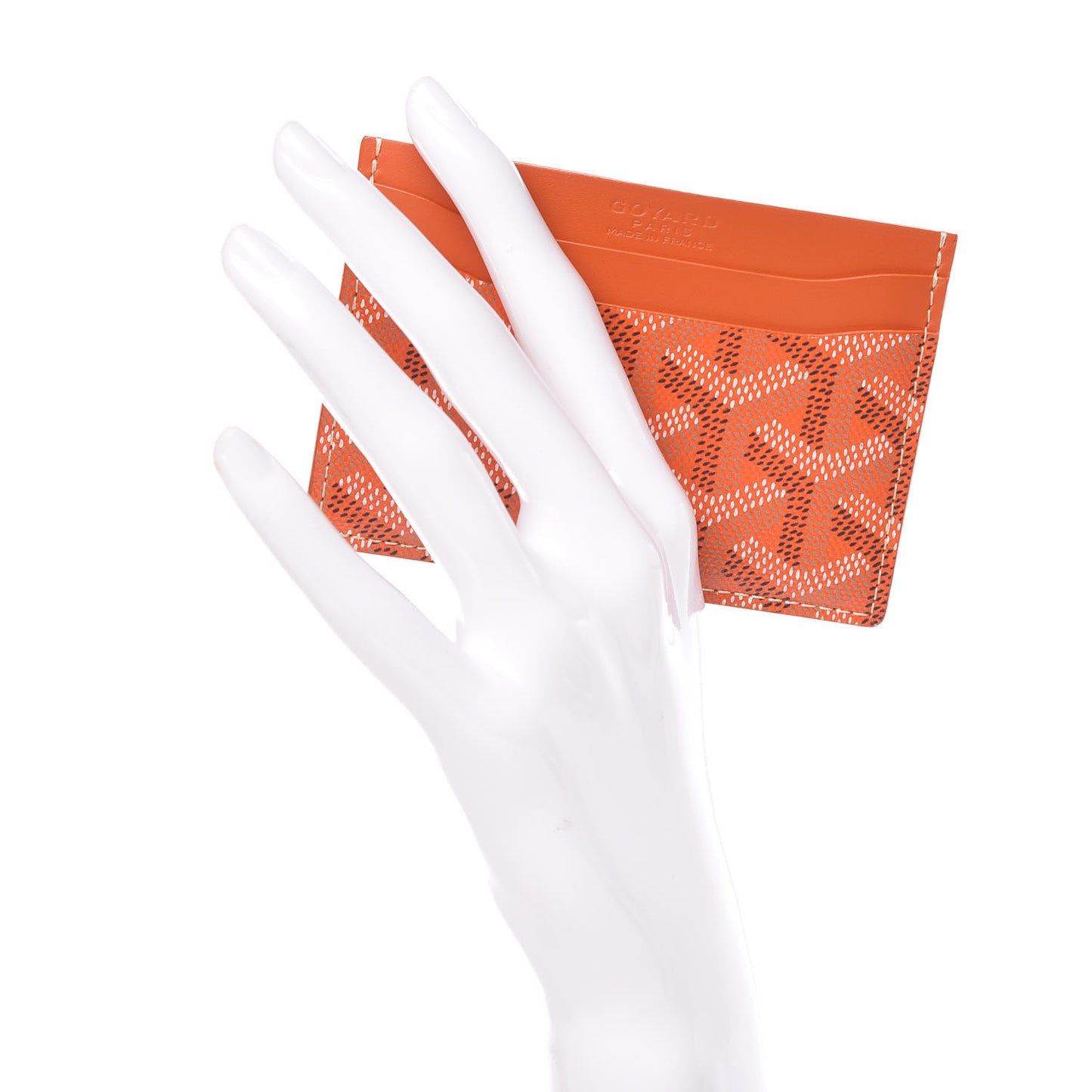Goyardine Saint Sulpice Card Holder Orange