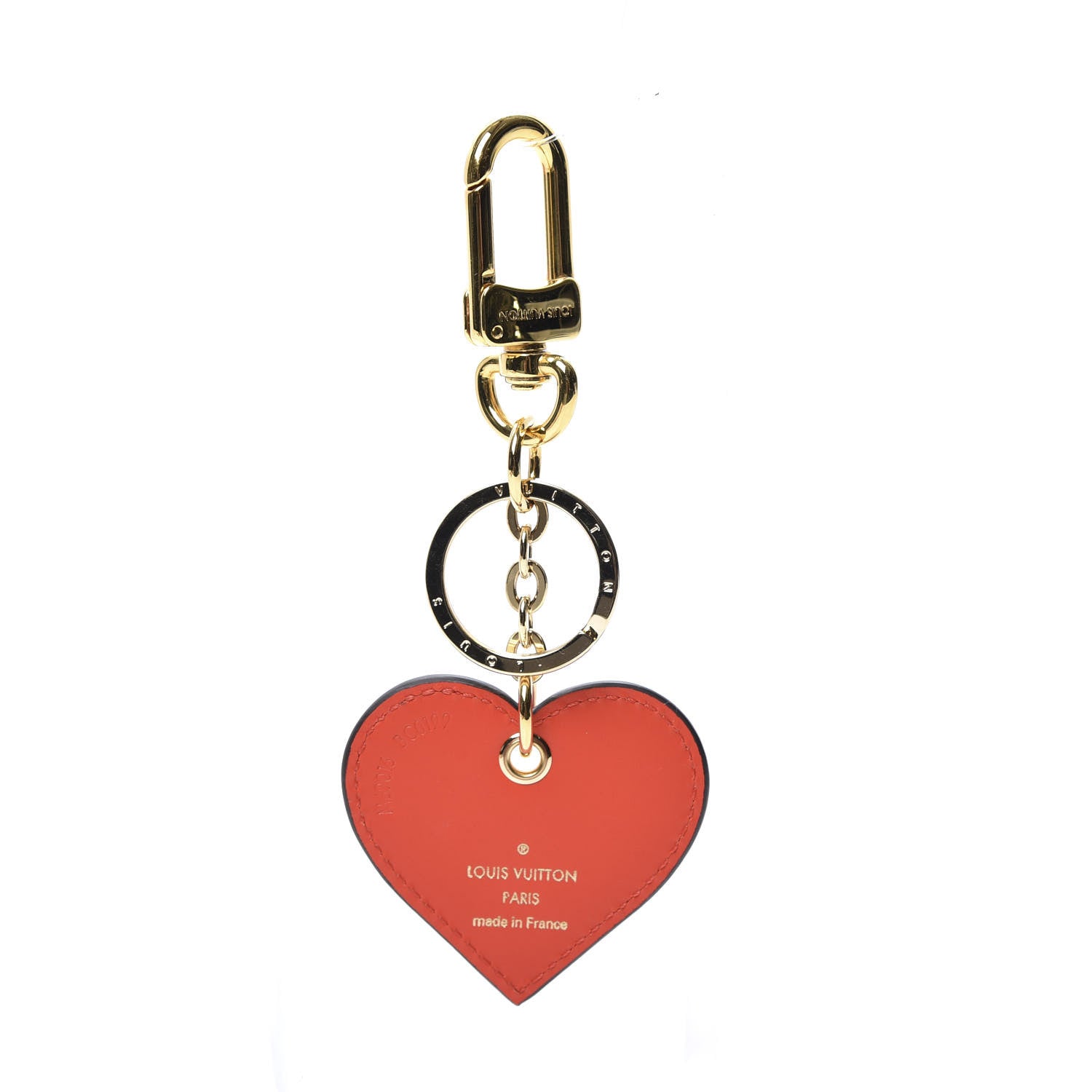 Louis Vuitton Vernis Degrade Love Lock Heart Key Holder Bag Charm Pink Red 2 of 4