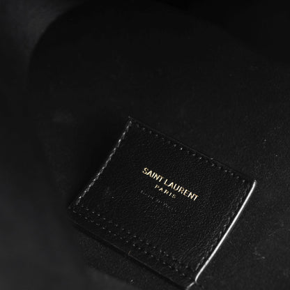 Saint Laurent Calfskin Large Shopping Tote Black 8 of 9