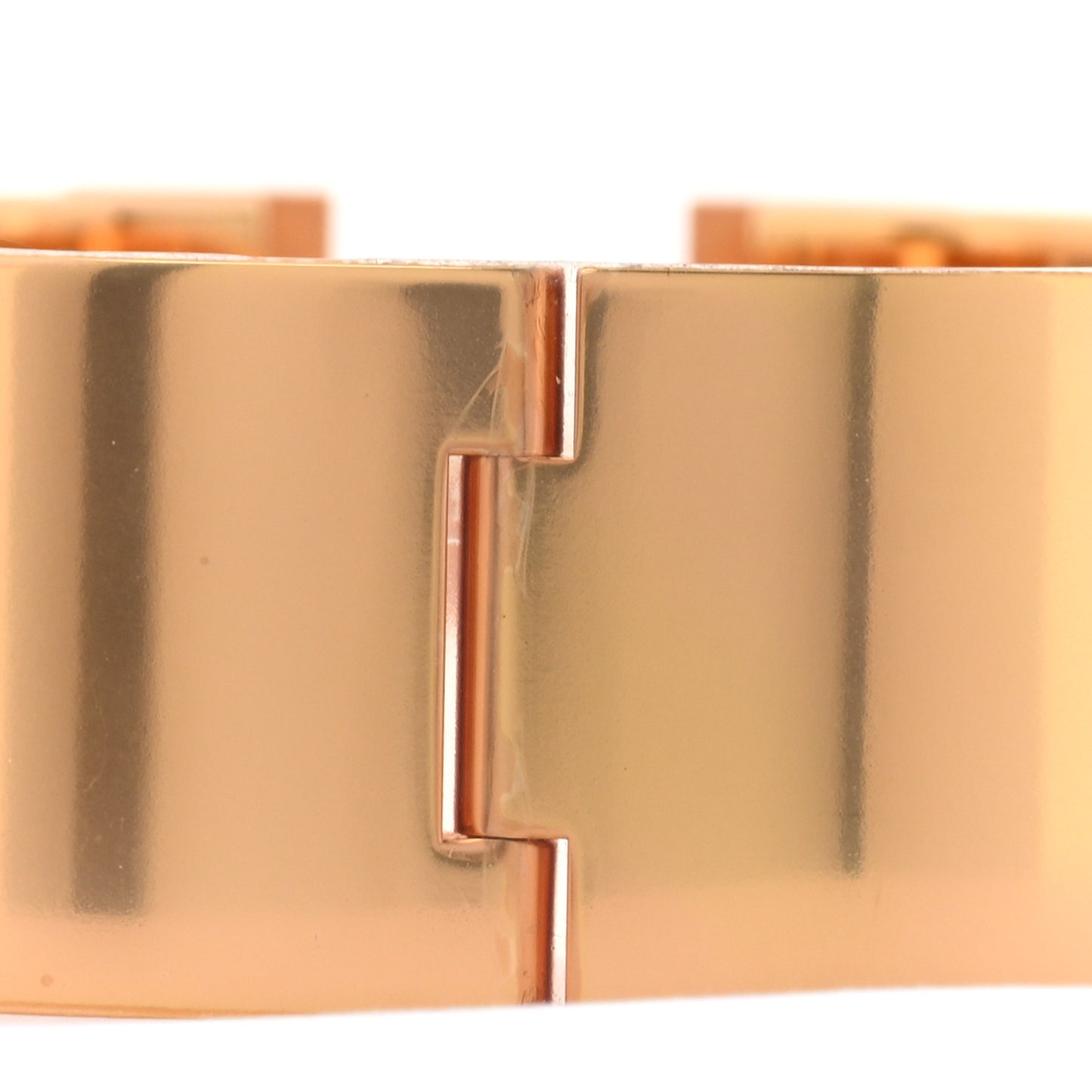 Enamel Wide Clic Clac H Bracelet PM Rose Dragee
