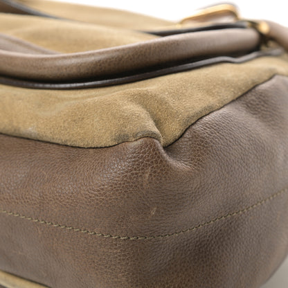 Chloe Suede Calfskin Large Paraty Khaki 11 of 17