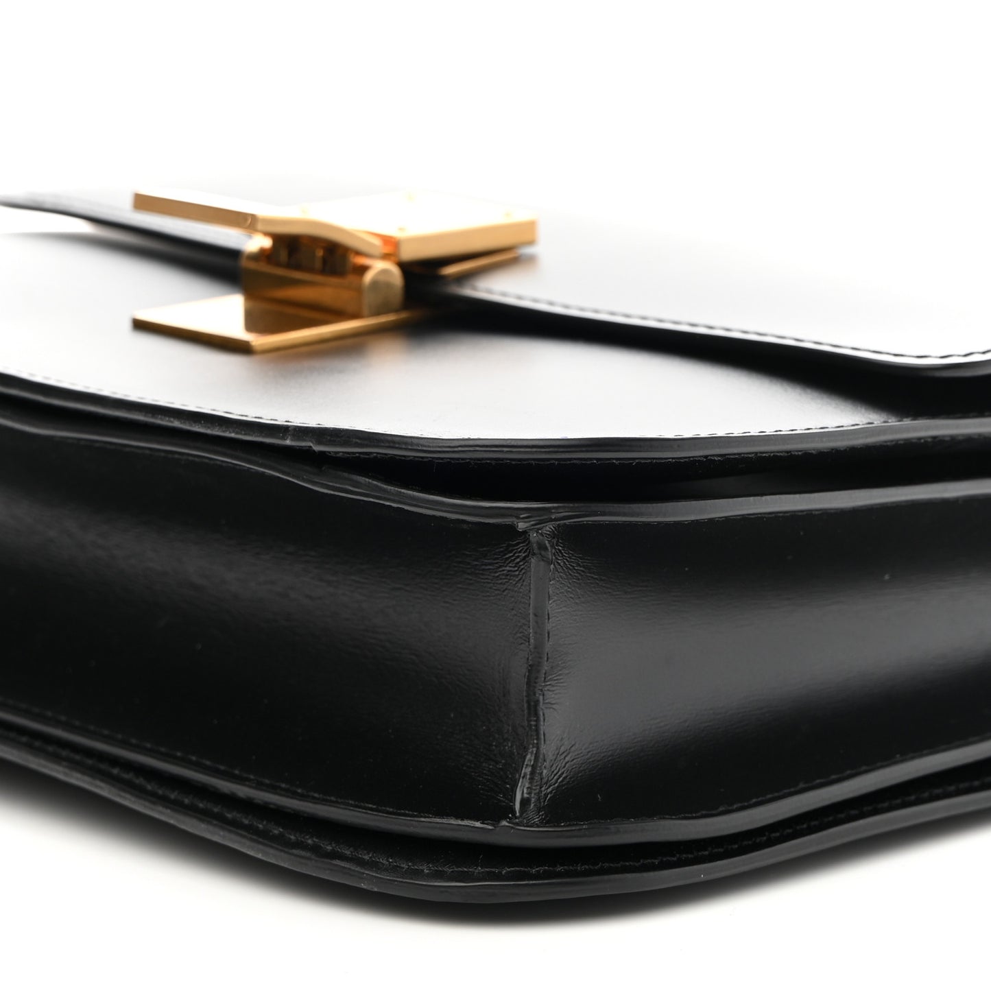 Box Calfskin Medium Classic Box Flap Bag Black