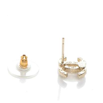 Chanel Pearl CC Earrings Light Gold 3 of 5