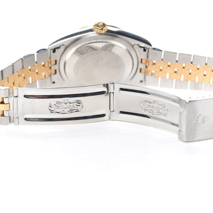 Rolex Stainless Steel 18K Yellow Gold Diamond 36mm Oyster Perpetual Datejust Watch Slate Jubilee 16233 4 of 5