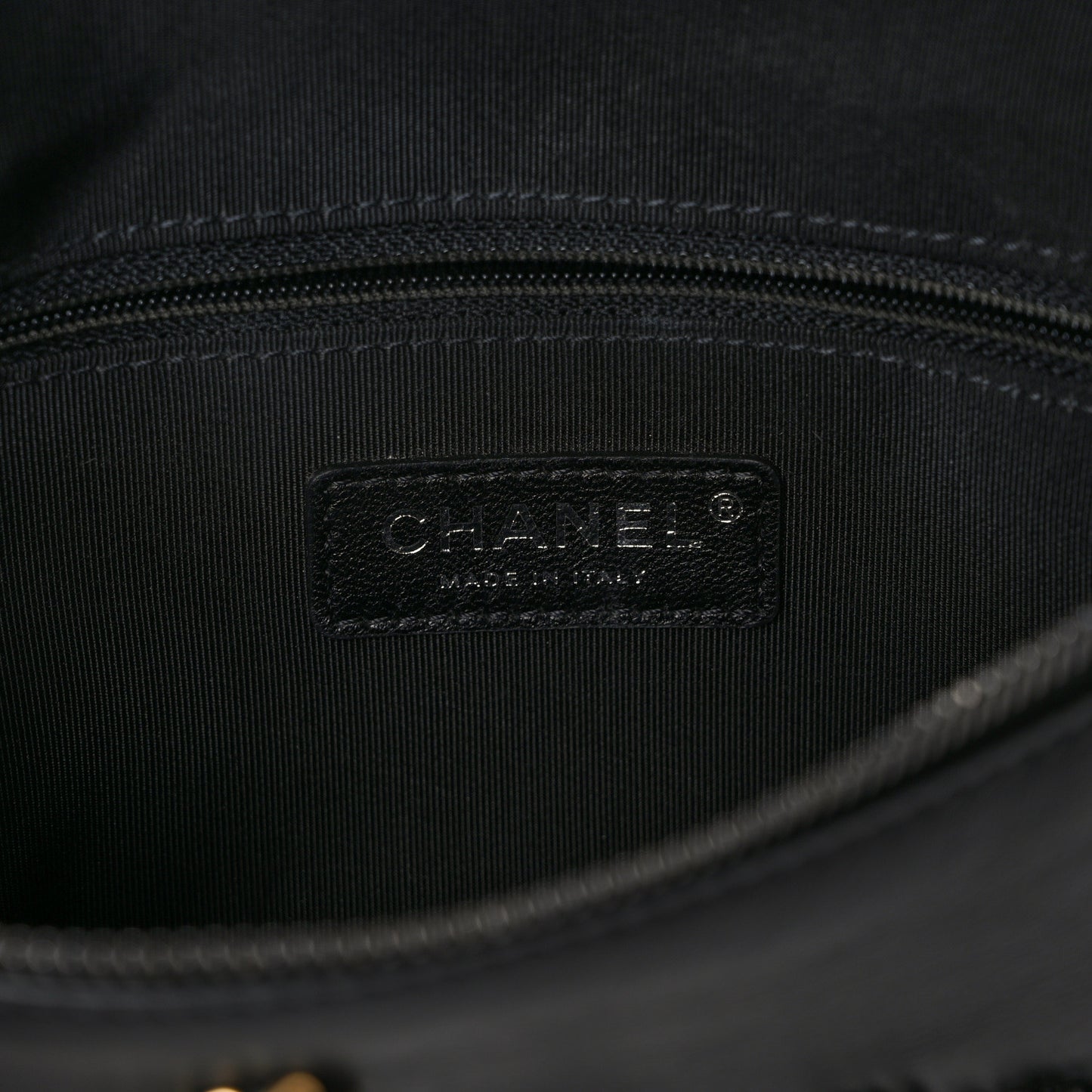 Calfskin Chain 20s Signe Waist Bag Black