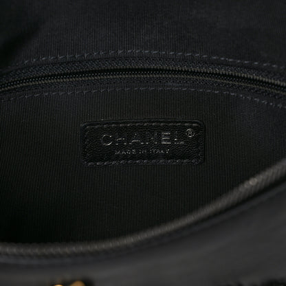 Chanel Calfskin Chain 20s Signe Waist Bag Black 6 of 11