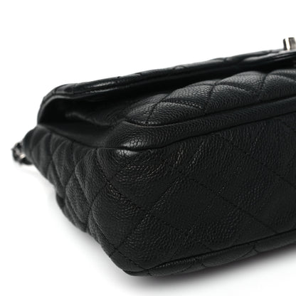 Chanel Caviar Quilted Large Now and Forever Flap Black 9 of 10