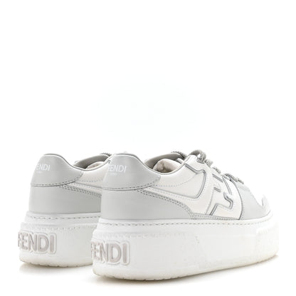 Fendi Suede Vitello Fendi Logo Match Low Top Sneakers 37.5 Cream Tobacco Black 5 of 9