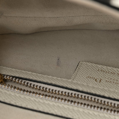 Christian Dior Grained Calfskin Saddle Bag White 12 of 13