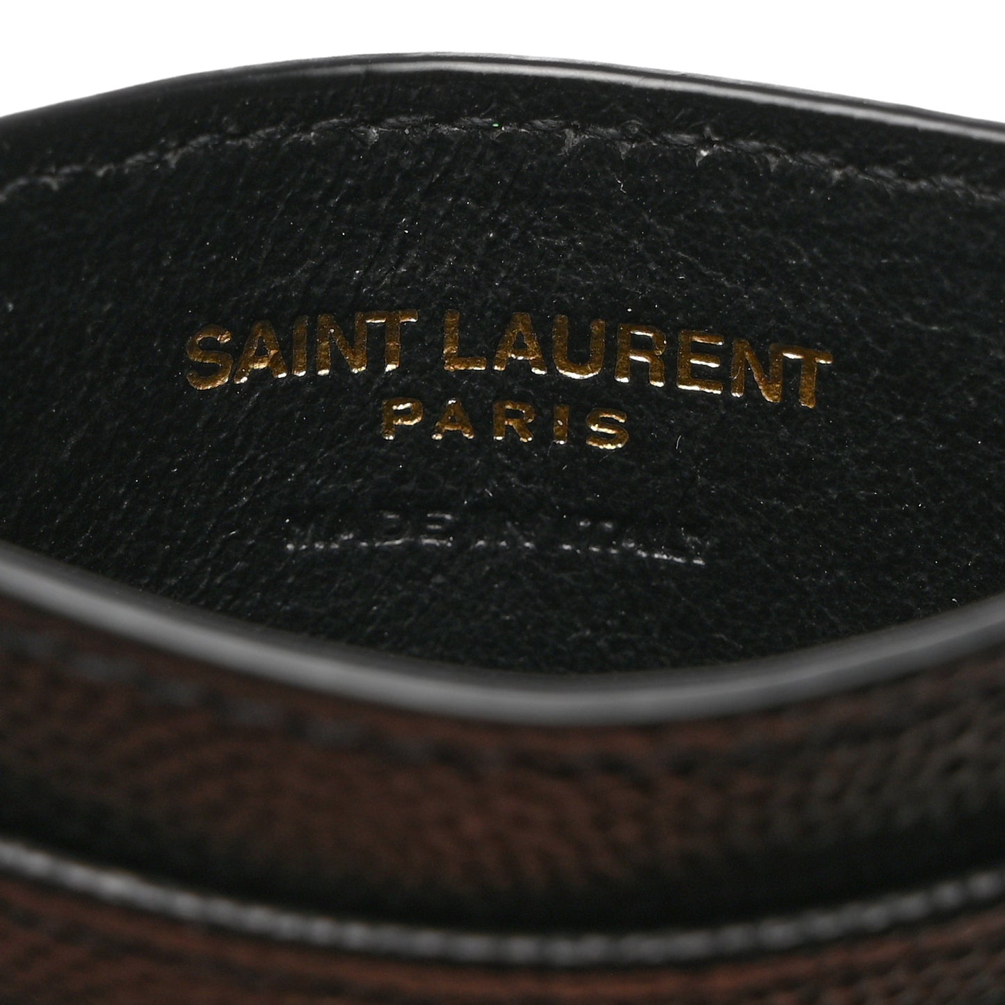 Grain De Poudre Matelasse Chevron Monogram Credit Card Case Black