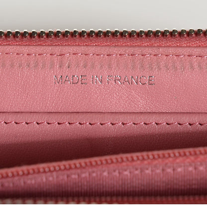 Chanel Lambskin Quilted Zip Around Wallet Pink 7 of 7