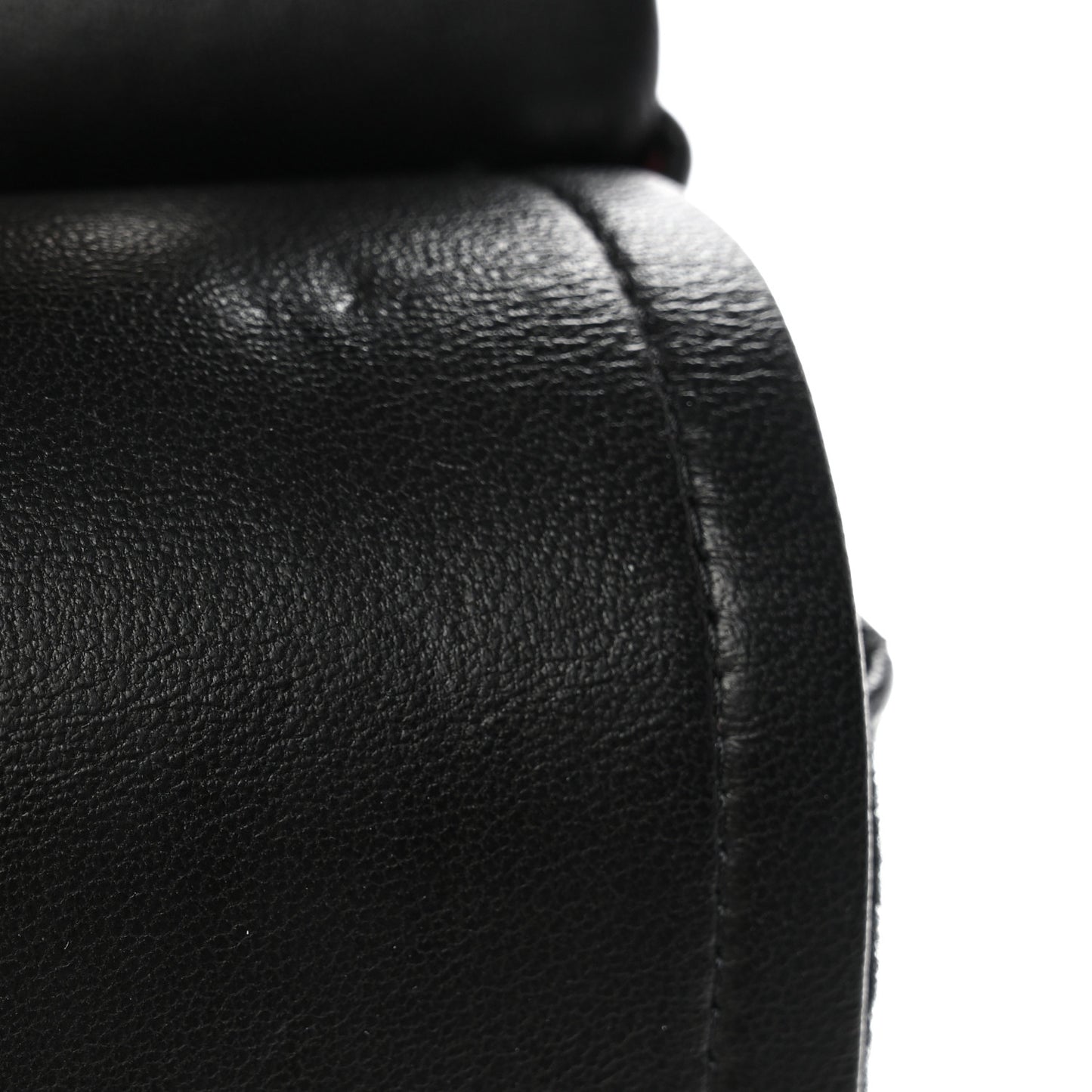 Lambskin Quilted Jumbo Double Flap Black