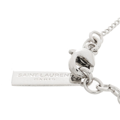 Saint Laurent Brass Monogram Charm Bracelet Mirror 3 of 3