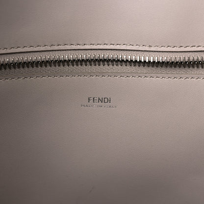 Fendi Vitello Ginevra Elaphe Monster Eyes Shopping Tote Grigio Polvere Naturale 7 of 19