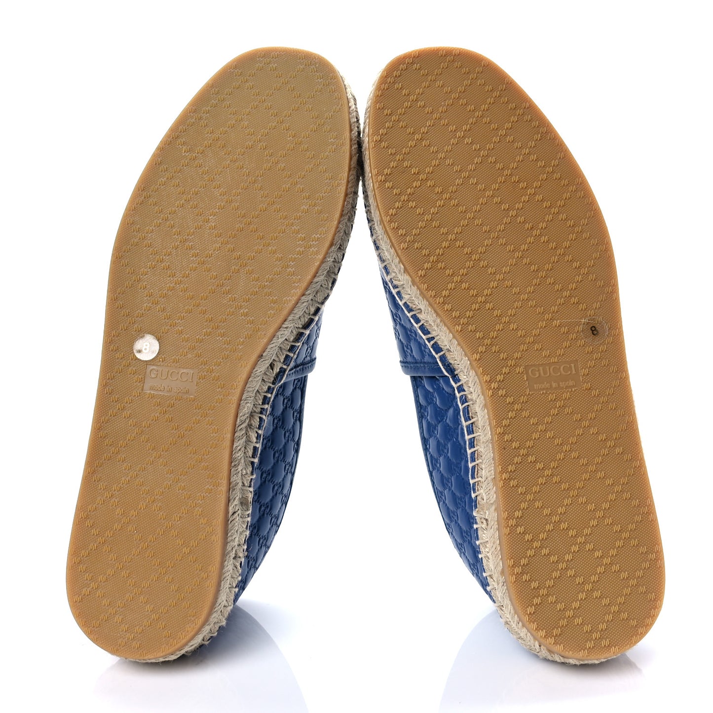 Microguccissima Mens Signature Espadrilles 8 Caspian
