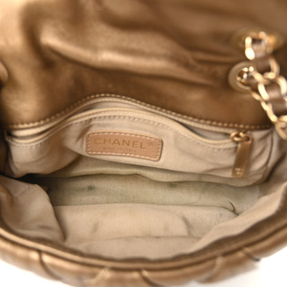 Chanel Lambskin Small Bubble Quilt Flap Bag Gold 5 of 10