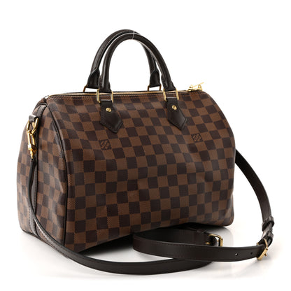 Louis Vuitton Damier Ebene Speedy Bandouliere 30 3 of 10