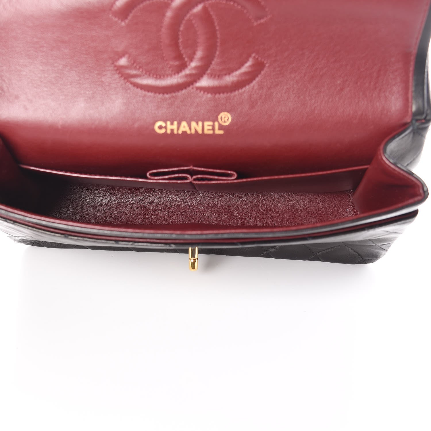 Chanel Lambskin Quilted Medium Double Flap Black 5 of 19