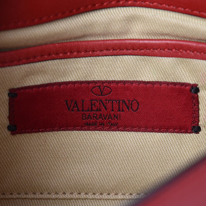 Valentino Garavani Vitello Mini Rockstud Flap Saddle Crossbody Bag Rosso Valentino 6 of 12