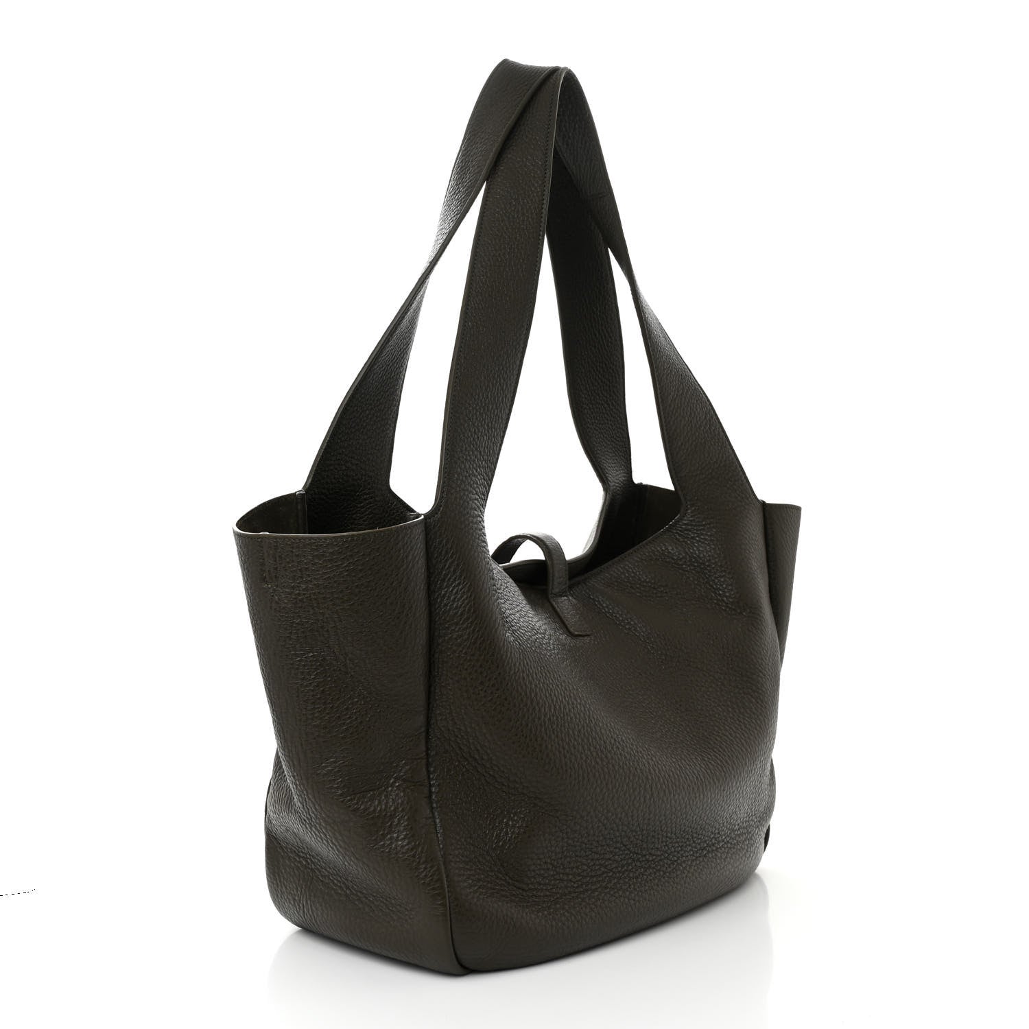Saint Laurent Grained Deerskin Bea Tote Musk 3 of 10