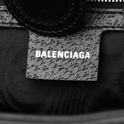 Gucci X BALENCIAGA BB Monogram Web Medium Ophidia Shopping Tote Black 6 of 10
