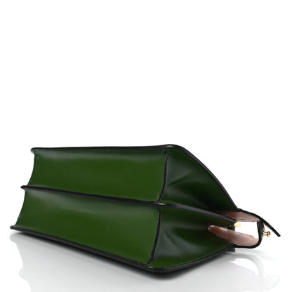 Fendi Vitello King Luxor Shiny Nappa Medium Peekaboo I SEE U East West Satchel Verde Light Rose 7 of 7