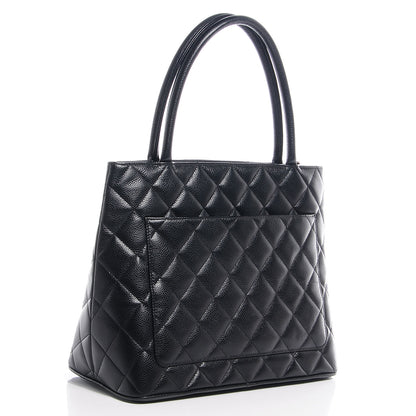 Chanel Caviar Quilted Medallion Tote Black 3 of 7