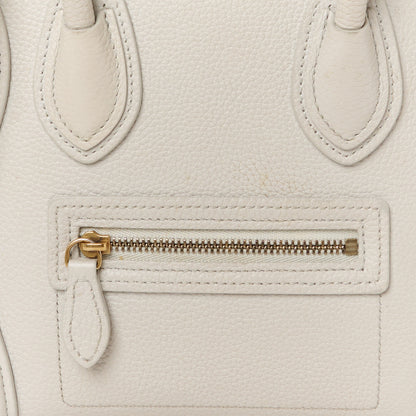 Celine Drummed Calfskin Nano Luggage Lune 8 of 11