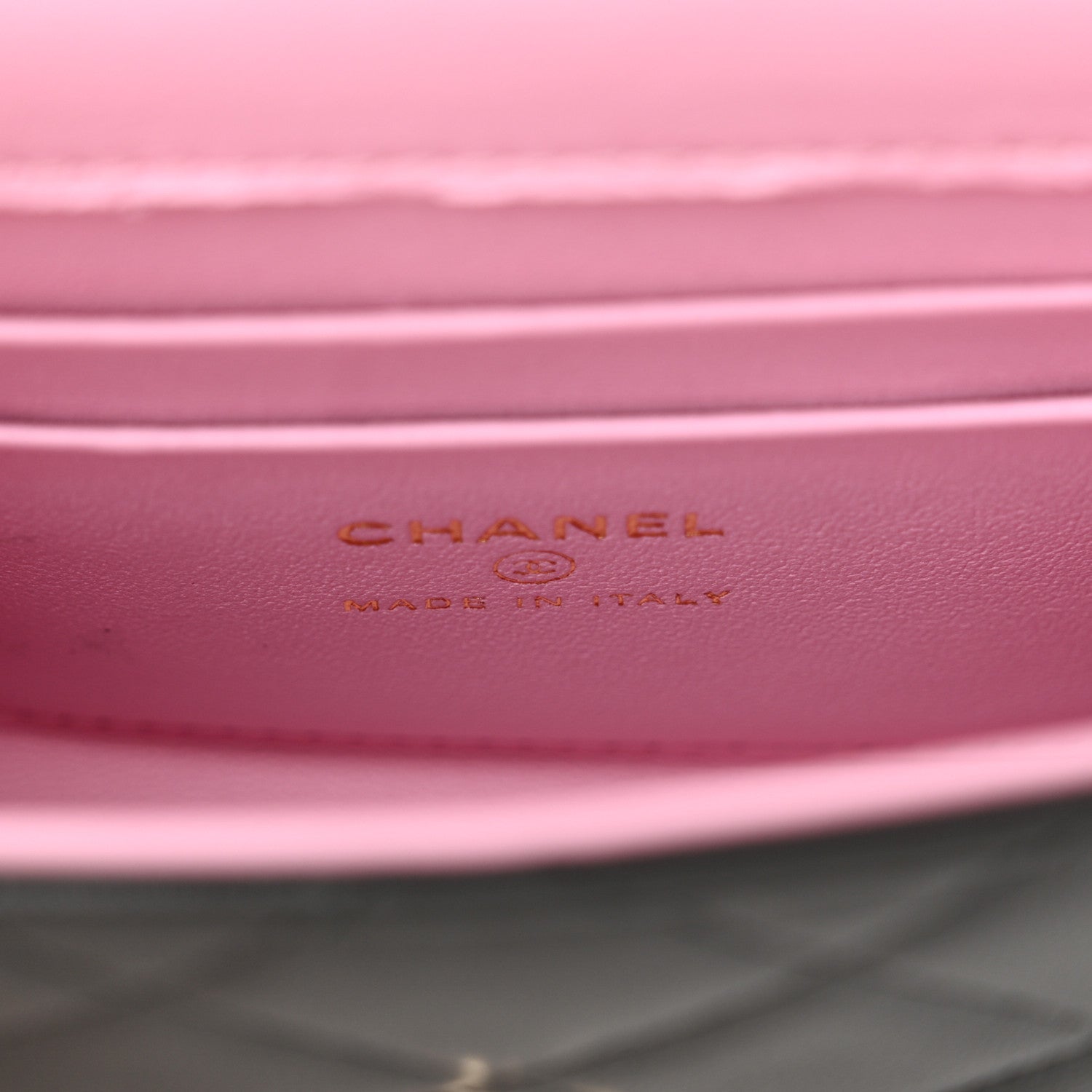 Chanel Lambskin Quilted Bi-Color Top Handle Clutch With Chain Black Pink 6 of 11