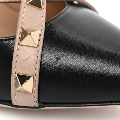 Valentino Garavani Nappa Rockstud Ankle Wrap 105mm Pumps 37.5 Black Poudre 10 of 12