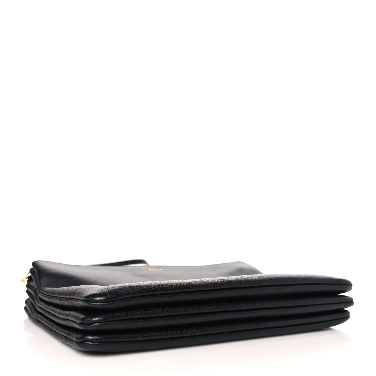 Celine Lambskin Large Trio Crossbody Bag Black 4 of 11