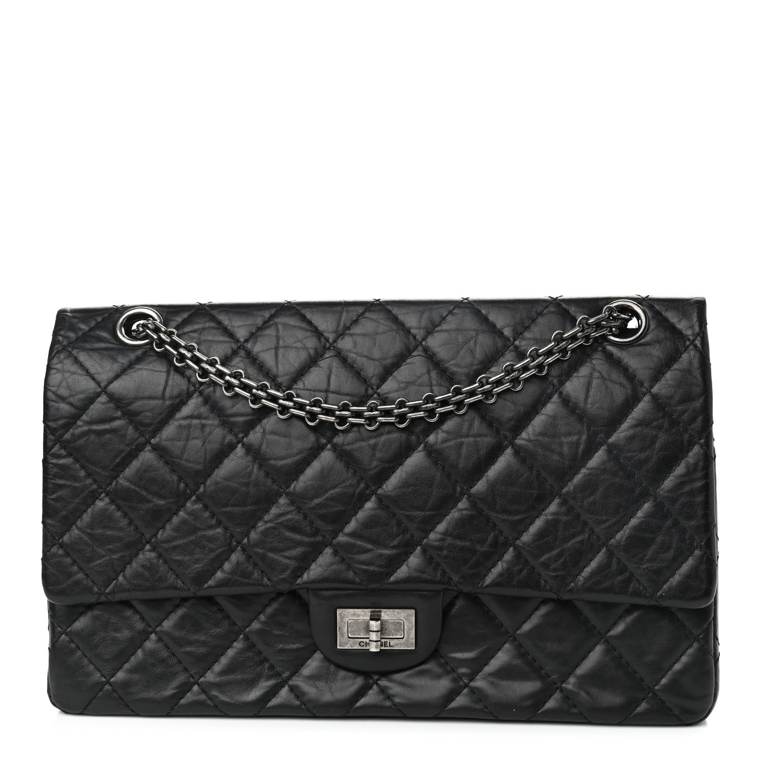 Chanel Aged Calfskin Quilted 2.55 Reissue 226 Flap Black 1 of 15