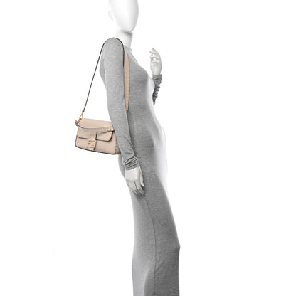 Fendi Embroidered Camelia Baguette Latte 2 of 15