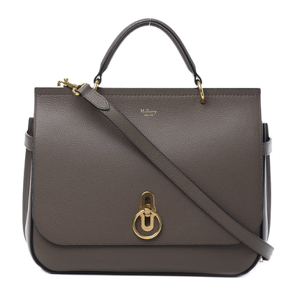 Mulberry Natural Grain Amberley Satchel Mole Grey 1 of 9